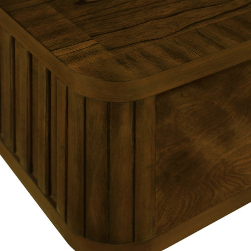 Rectangular Wooden Coffee Table – Classic & Durable Design for Living Room