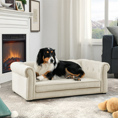 Elegant Rectangle Elevated Pet Bed – Durable & Comfortable for Medium and Large Dogs