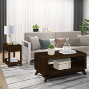 Rectangular Wooden Coffee Table – Simple & Durable Living Room Design