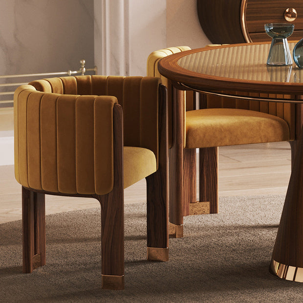 Italian Minimalist Ash Wood Dining Chair – Solid Wood Household Furniture