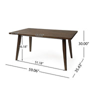 Wood Dining Table – Modern Solid Wood Dining Room Table for Home & Kitchen
