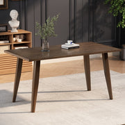 Wood Dining Table – Modern Solid Wood Dining Room Table for Home & Kitchen