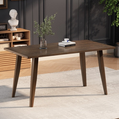 Wood Dining Table – Modern Solid Wood Dining Room Table for Home & Kitchen