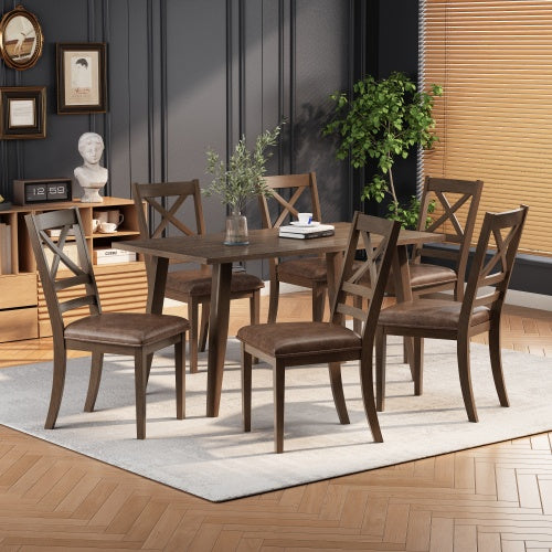 Wood Dining Table – Modern Solid Wood Dining Room Table for Home & Kitchen