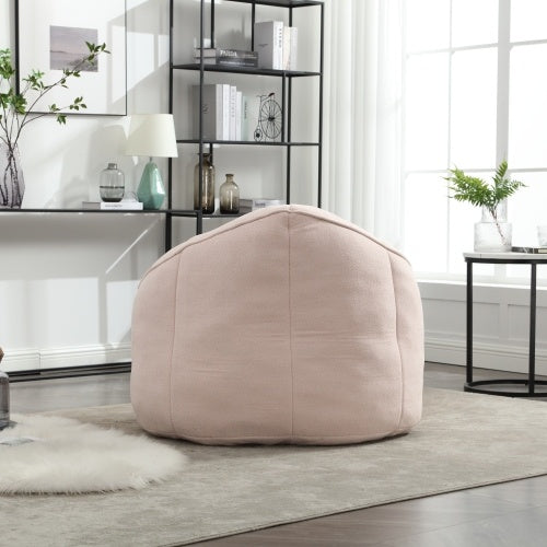 Bedding Bean Bag Sofa Chair – High-Pressure Foam Bean Bag with Padded Cushion & Footrest