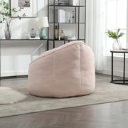 Bedding Bean Bag Sofa Chair – High-Pressure Foam Bean Bag with Padded Cushion & Footrest
