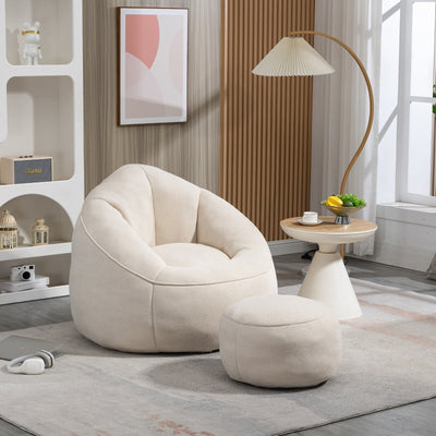 Bedding Bean Bag Sofa Chair – High-Pressure Foam with Soft Padded Cushion