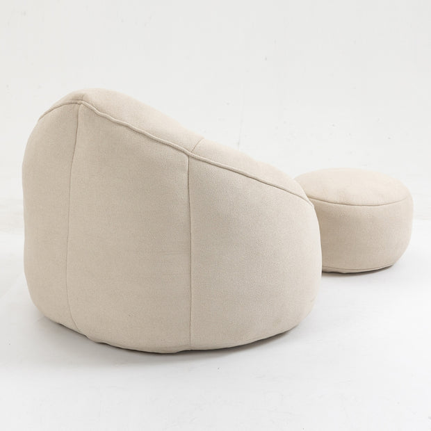 Bedding Bean Bag Sofa Chair – High-Pressure Foam with Soft Padded Cushion