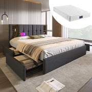 Metal Velvet Bed Frame – Elegant & Sturdy Design for a Luxurious Bedroom