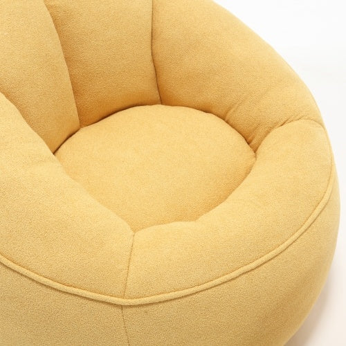 Bedding Bean Bag Sofa Chair – High-Pressure Foam Bean Bag with Padded Cushion & Footrest