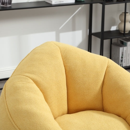 Bedding Bean Bag Sofa Chair – High-Pressure Foam Bean Bag with Padded Cushion & Footrest