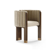 Italian Minimalist Ash Wood Dining Chair – Solid Wood Household Furniture