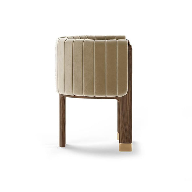 Italian Minimalist Ash Wood Dining Chair – Solid Wood Household Furniture