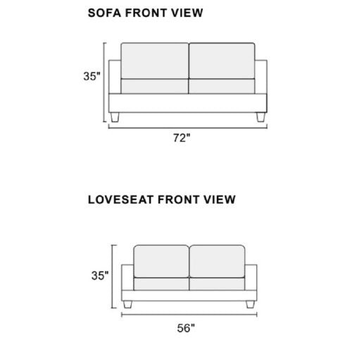 2-Piece Black Faux Leather Tufted Sofa & Loveseat Set with Pillows – Living Room Furniture