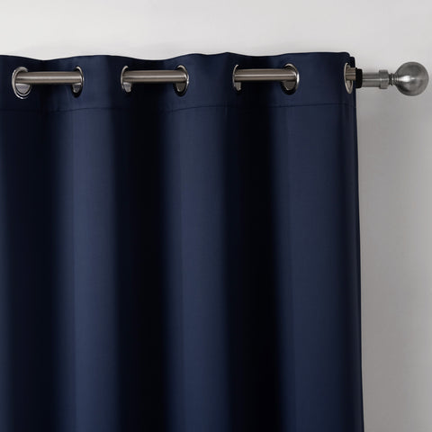 Dark Blue Blackout Curtains