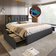 Metal Velvet Bed Frame – Elegant & Sturdy Design for a Luxurious Bedroom