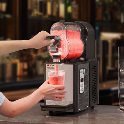 Commercial 3L Slushy Machine – Single Bowl 330W Slush Drink Maker with Temperature Preservation, Stainless Steel