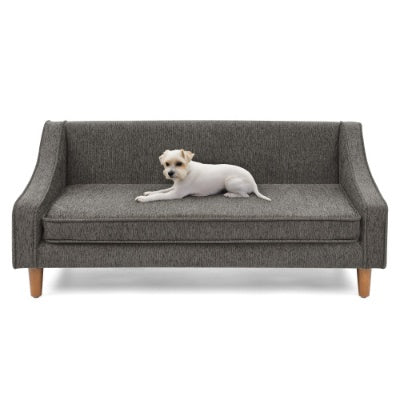 Durable Elevated Dog Sofa Bed with Modern Irregular Armrest – Soft & Comfortable Pet Sofa