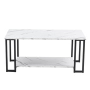 2-Layer Marble Coffee Table – 1.5cm Thick Elegant & Durable Design