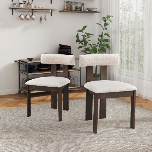 Set of 2 Wooden Dining Chairs – Durable Solid Wood Seating for Kitchen & Dining Room