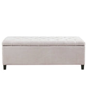 Tufted Top Storage Bench – Soft Close Design, Elegant Upholstered Seat with Hidden Storage for Bedroom, Entryway & Living Room