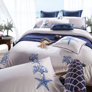 Four-Piece Nordic Style Bedding Set – Simple Solid Color Quilt Cover & Sheets