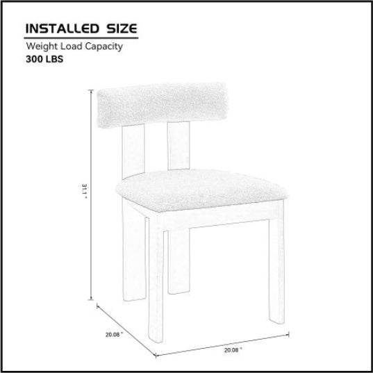 Set of 2 Wooden Dining Chairs – Durable Solid Wood Seating for Kitchen & Dining Room