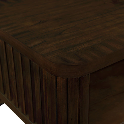 Rectangular Wooden Coffee Table – Simple & Durable Living Room Design
