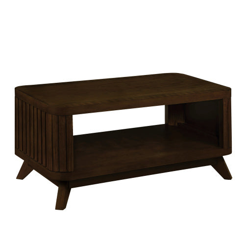 Rectangular Wooden Coffee Table – Simple & Durable Living Room Design