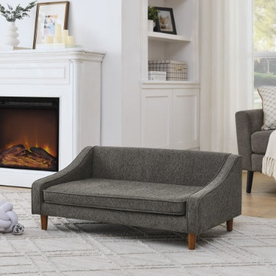 Durable Elevated Dog Sofa Bed with Modern Irregular Armrest – Soft & Comfortable Pet Sofa