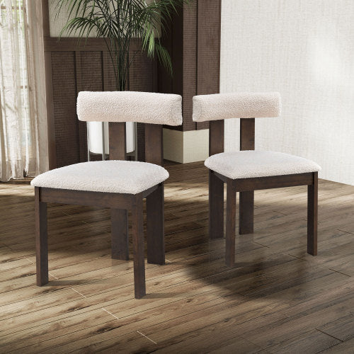 Set of 2 Wooden Dining Chairs – Durable Solid Wood Seating for Kitchen & Dining Room