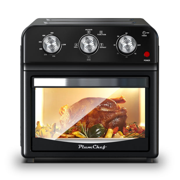 12.5 Qt Air Fryer – Multi-Function Cooking with Grill, Bake, Defrost & Presets for Fries, Pizza, Chicken, Fish & Toast, Dual Knob Control