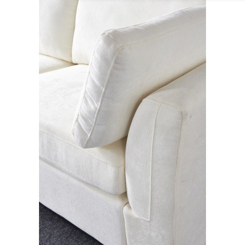 Modular Grey Chenille Sofa – Soft Seat & Back, Simple & Grand Design, Knock-Down Easy Assembly