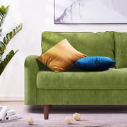 56.3-Inch Velvet Round Arm Apartment Double Sofa – Stylish & Comfortable Seating
