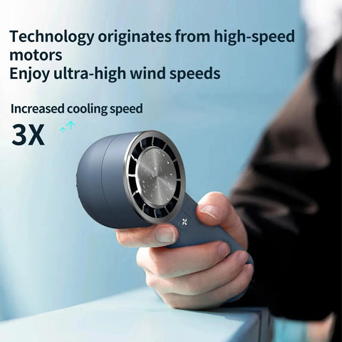 Handheld Small Fan Semiconductor Refrigeration Mini Fan 2000mAh USB Charging High Speed Violent Turbo Fan Summer Gift