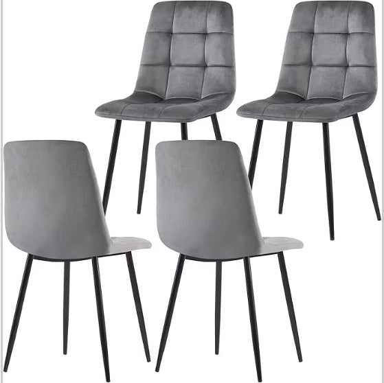 Set of 4 Modern Kitchen Dining Chairs – Stylish & Comfortable Seating