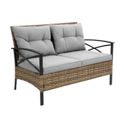 4-Piece Patio Sectional Sofa Set – KD Rattan Wicker Outdoor Garden Furniture