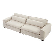 Medieval Modern Fabric Sofa – Beige Sofa for Living Room, Bedroom, Apartment & Home Office