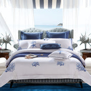 Four-Piece Nordic Style Bedding Set – Simple Solid Color Quilt Cover & Sheets