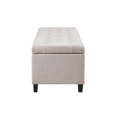 Tufted Top Storage Bench – Soft Close Design, Elegant Upholstered Seat with Hidden Storage for Bedroom, Entryway & Living Room