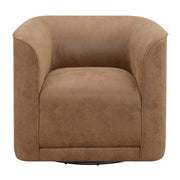 Wallace Bay Brella Brown Swivel Accent Chair – Modern Living Room Chair with Comfort & Style