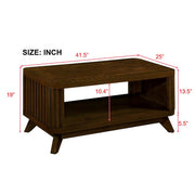 Rectangular Wooden Coffee Table – Classic & Durable Design for Living Room