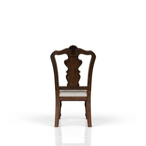 Mahogany Traditional Side Chair – Classic Design for Dining or Accent Seating