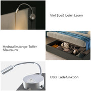 PU Doppelbett mit Matratze – Komfortables und modernes Schlafzimmer-Set