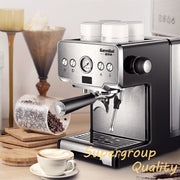 Italian Semi-Automatic Coffee Maker – Compact High-Pressure Machine with Steam Milk Frother